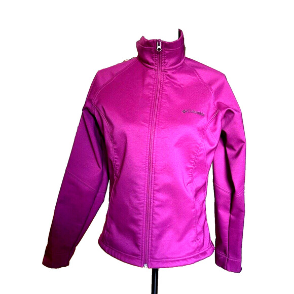 Columbia Omni-Shield Womens‎ Magenta Jacket Sz M Thin & Warm! - Picture 1 of 4